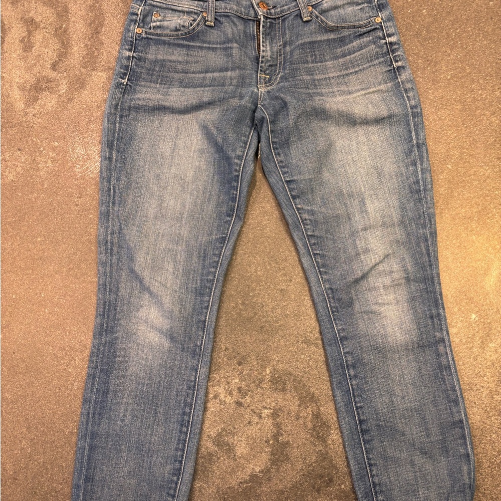 7 For All Mankind Light Blue Skinny Jeans